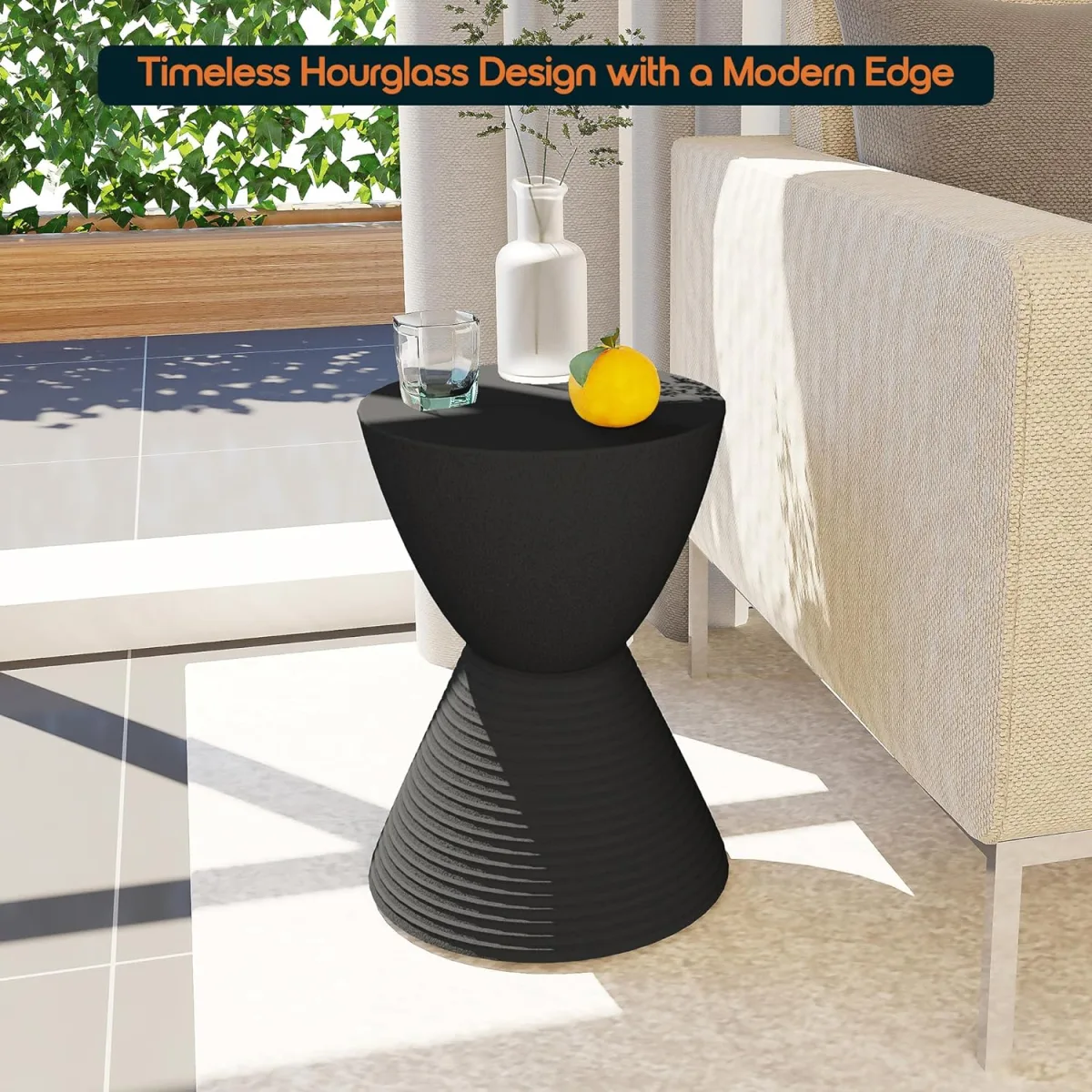 LeisureMod Hourglass Side Table: Stylish & Surprisingly Sturdy