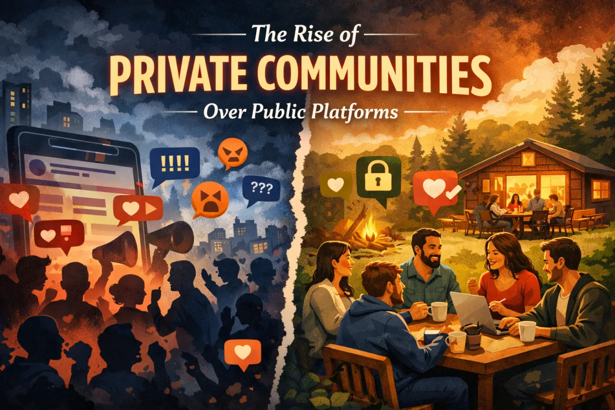The Rise of Private Communities Over Public Platforms