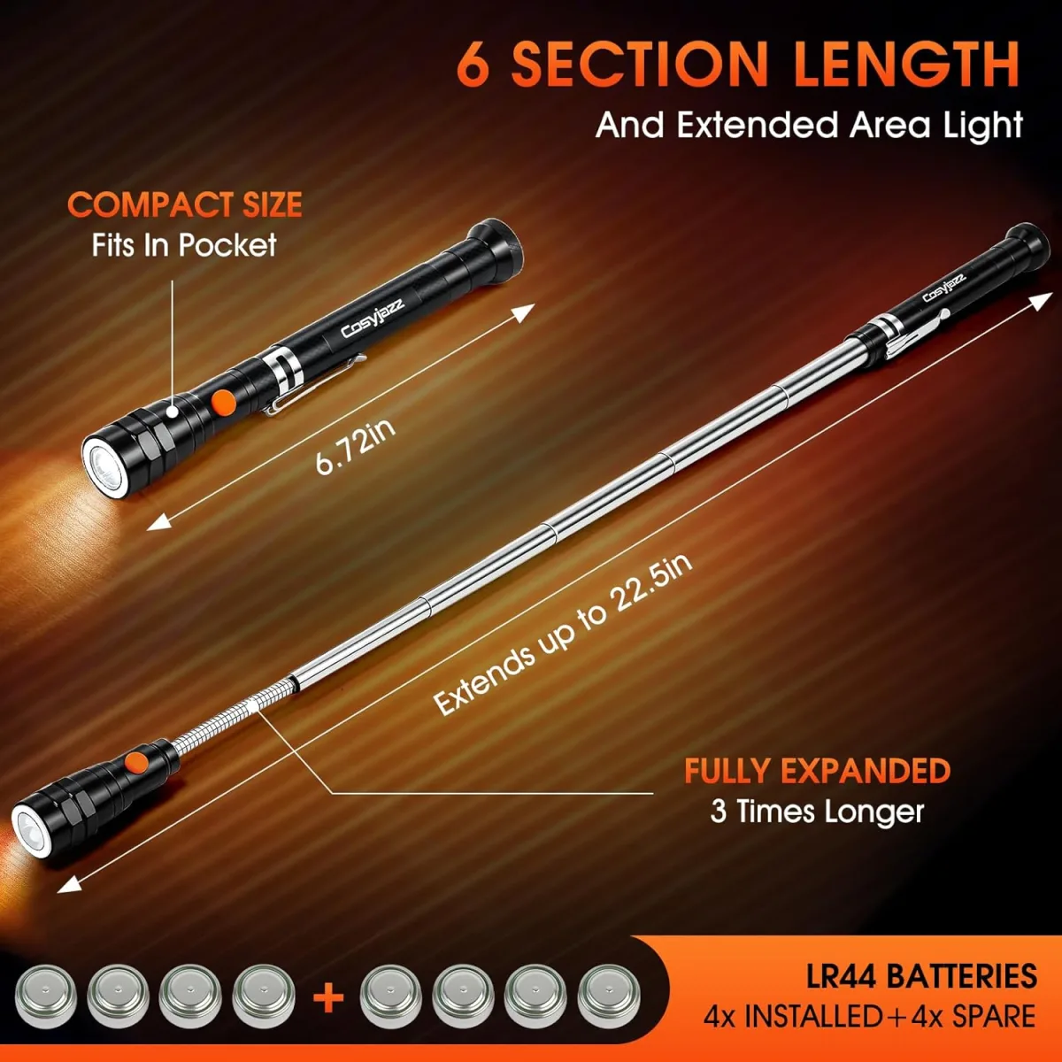 Cosyjazz Magnetic Flashlight: A Handy Tool, But Not Perfect