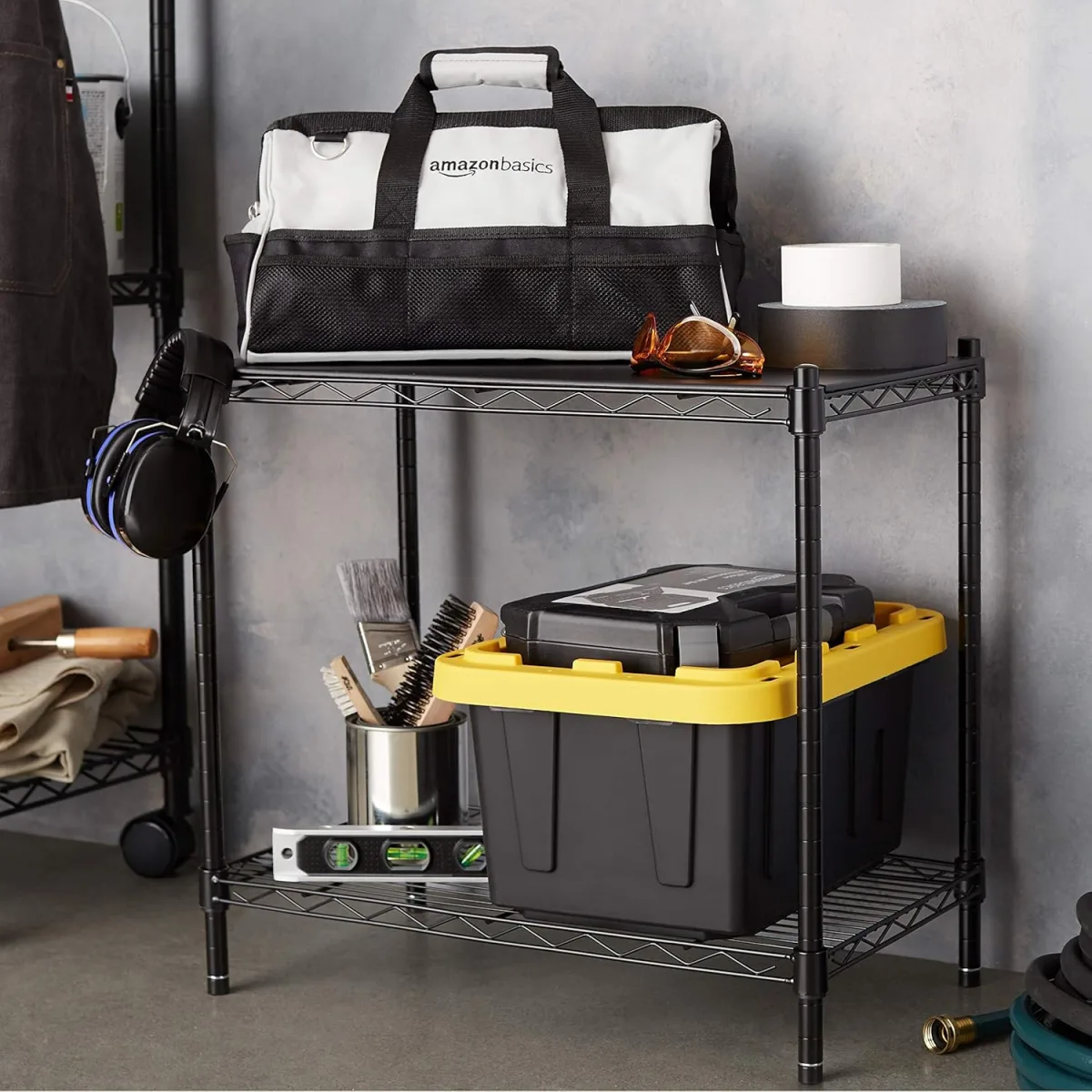 AmazonBasics 2-Shelf Stackable Storage Review: Simple, Sturdy, & Stackable?