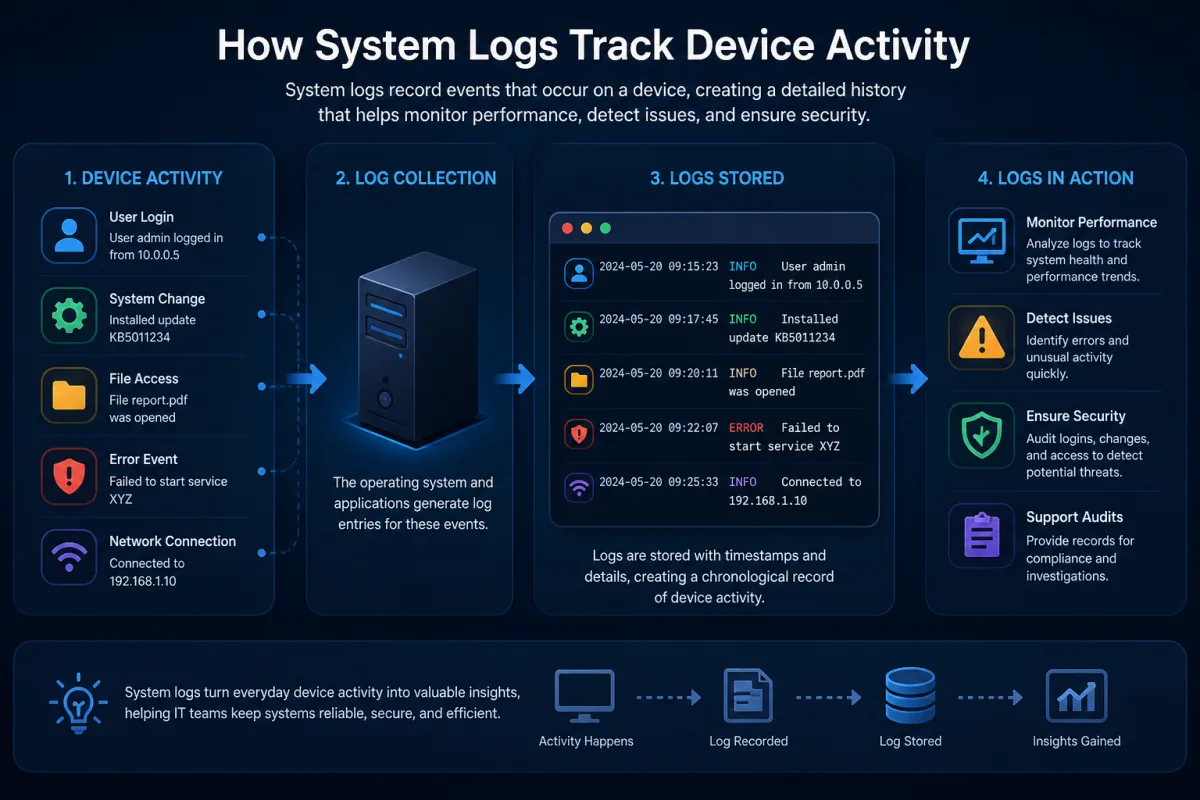 How System Logs Track Device Activity