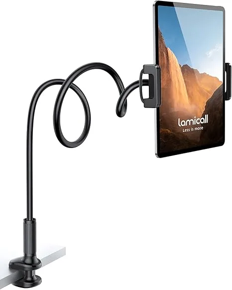 Lamicall Gooseneck Tablet Mount: Stiff but Super Stable Hands-Free Viewing